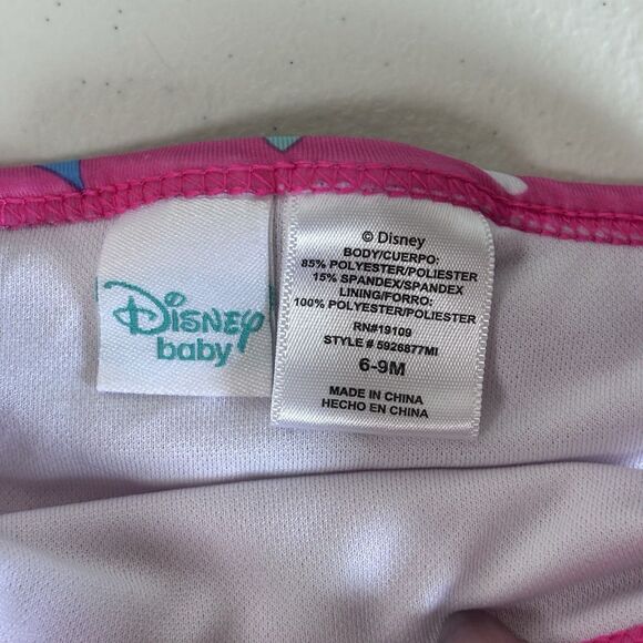 Healthtex and Disney 2 Piece Swimsuit Size 6 -9 Months Bathing Suit Bikini - Picture 7 of 9